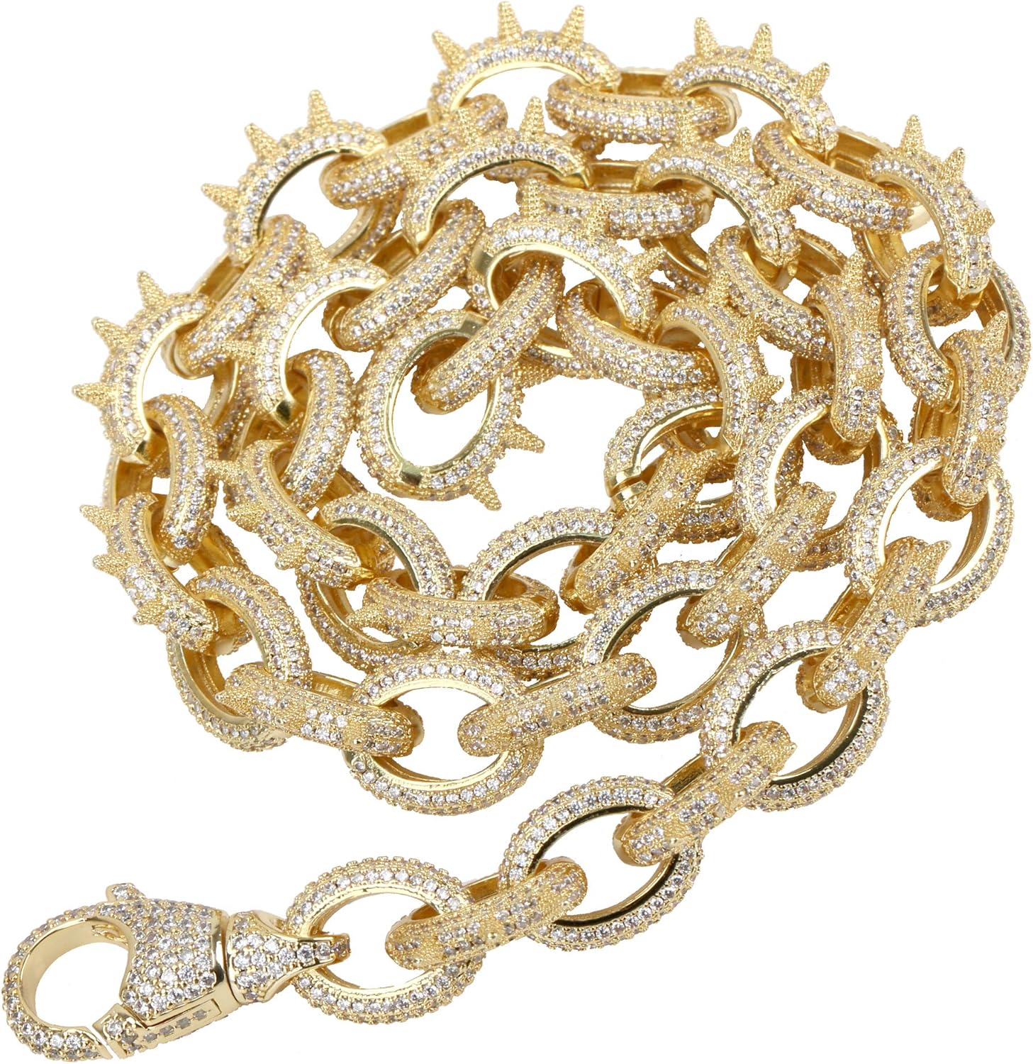 ゴロクロ上銀特大フェザー50cmチェーン【細角】（イーグルフック